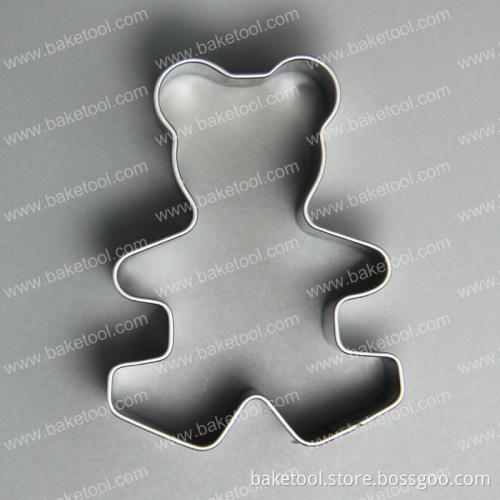 Food Grade Stainless Steel Teddy Bear Shape Cookie Cutter Cookie Tools